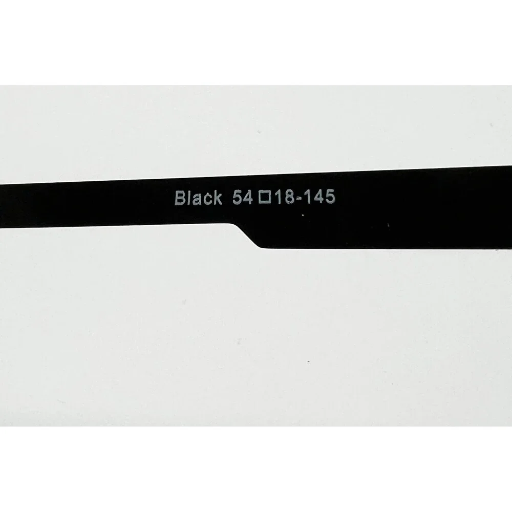 Capri Eyewear PT85 Eyeglass Frames Mens Black Rectangle 54-18-145